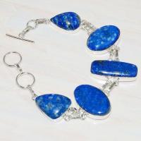 Lpc 219d bracelet lapis lazuli bleu ethnique tibet afghan afghanistan argent 925 achat vente