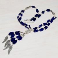 Lpc 222d collier sautoir parure 60gr lapis lazuli ailes ethnique afghan argent 925 achat vente