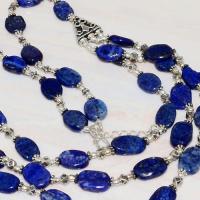 Lpc 225ct collier sautoir parure 55gr lapis lazulibijou ethnique tibet afghan argent achat vente