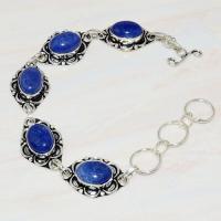 Lpc 235a bracelet lapis lazuli bleu ethnique tibet afghan afghanistan argent 925 achat vente