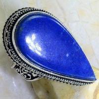 Lpc 248c bague chevaliere t55 lapis lazuli 18x35mm bijou ethnique afghan argent 925 achat vente