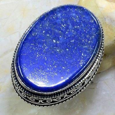 Lpc 251a bague chevaliere t54 lapis lazuli 20x30mm bijou ethnique afghan argent 925 achat vente