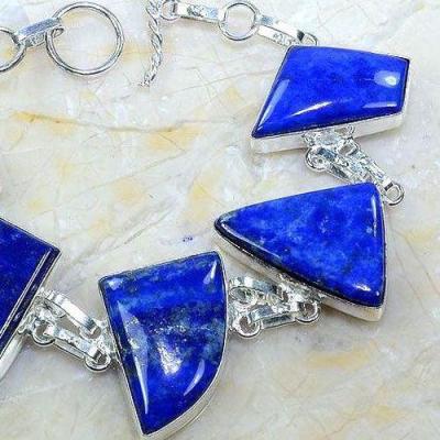 Lpc 257b bracelet lapis lazuli bleu bijou ethnique tibet afghan afghanistan argent 925 achat vente