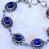 Lpc 261b bracelet lapis lazuli bleu bijou ethnique tibet afghan afghanistan argent 925 achat vente