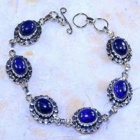 Lpc 261d bracelet lapis lazuli bleu bijou ethnique tibet afghan afghanistan argent 925 achat vente