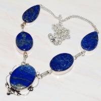 Lpc 269d collier sautoir parure 39gr lapis lazuli bijou ethnique tibet afghan argent achat vente
