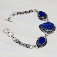 Lpc 270d bracelet lapis lazuli 22x15mm egyptien afghan bijou argent 925 achat vente