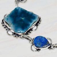 Lpc 271c bracelet lapis lazuli agate solar egyptien afghan bijou argent 925 achat vente