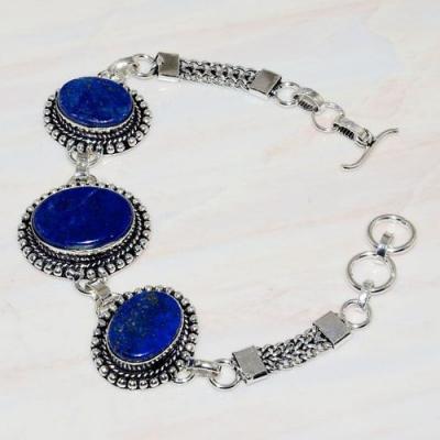 Lpc 277b bracelet 25gr lapis lazuli 25mm egyptien afghan bijou argent 925 achat vente