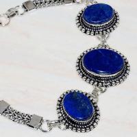 Lpc 277c bracelet 25gr lapis lazuli 25mm egyptien afghan bijou argent 925 achat vente