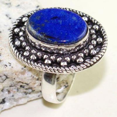 Lpc 278c bague chevaliere t61 lapis lazuli 12x16mm bijou ethnique afghan argent 925 achat vente