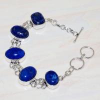 Lpc 279a bracelet 26gr lapis lazuli 12x16mm egyptien afghan bijou argent 925 achat vente