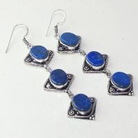 Lpc 293a boucles pendant oreilles 19gr lapis lazuli bijou ethnique argent achat vente