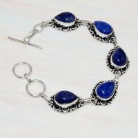 Lpc 296d bracelet 20gr lapis lazuli 10x15mm egyptien afghan bijou argent 925 achat vente