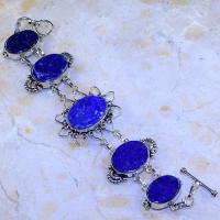 Lpc 301a bracelet 30gr lapis lazuli 18x24a tibet chine afghan bijou argent 925 achat vente