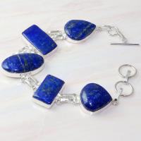 Lpc 307a bracelet 33gr lapis lazuli 18x30a tibet chine afghan bijou argent 925 achat vente