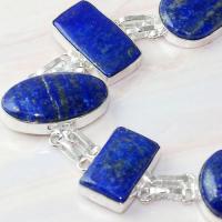 Lpc 307c bracelet 33gr lapis lazuli 18x30a tibet chine afghan bijou argent 925 achat vente