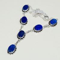 Lpc 318d collier parure sautoir lapis lazuli tibet chine afghan bijou argent 925 achat vente