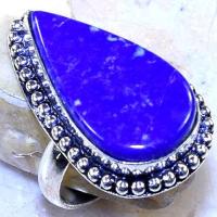Lpc 330b bague chevaliere t62 18x30mm lapis lazuli medievale afghan bijou argent 925 achat vente