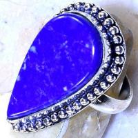 Lpc 330c bague chevaliere t62 18x30mm lapis lazuli medievale afghan bijou argent 925 achat vente
