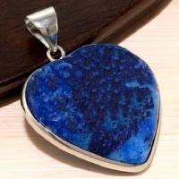 Lpc 336a pendentif pendant coeur lapis lazuli achat vente bijou ethnique egyptien afghan argent 925
