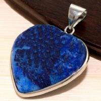 Lpc 336b pendentif pendant coeur lapis lazuli achat vente bijou ethnique egyptien afghan argent 925