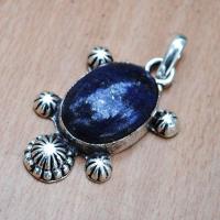Lpc 342b pendentif pendant tortue lapis lazuli achat vente bijou ethnique egyptien afghan argent 925