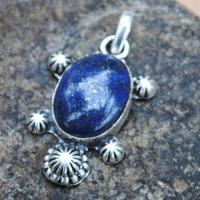 Lpc 342d pendentif pendant tortue lapis lazuli achat vente bijou ethnique egyptien afghan argent 925