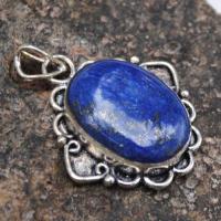 Lpc 344d pendentif lapis lazuli achat vente bijou ethnique egyptien afghan argent 925 lp9935