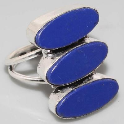 Lpc 350a bague chevaliere t57 8x18mm lapis lazuli medievale afghan bijou argent 925 achat vente