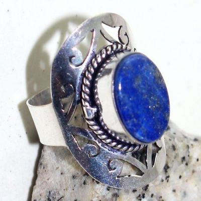 Lpc 361c bague chevaliere t56 5gr lapis lazuli 10x15mm tibet afghan bijou argent 925 achat vente