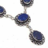 Lpc 371c collier sautoir parure 29gr lapis lazuli ethnique afghan argent achat vente