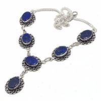 Lpc 371d collier sautoir parure 29gr lapis lazuli ethnique afghan argent achat vente