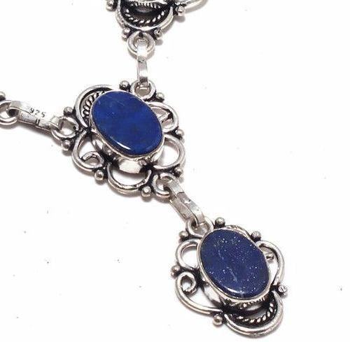 Lpc 373c collier sautoir parure 30gr lapis lazuli ethnique afghan argent achat vente