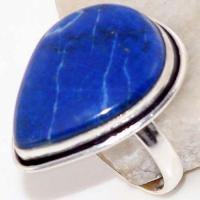 Lpc 385b bague chevaliere t62 10gr lapis lazuli 22x28mm tibet afghan bijou argent 925 achat vente