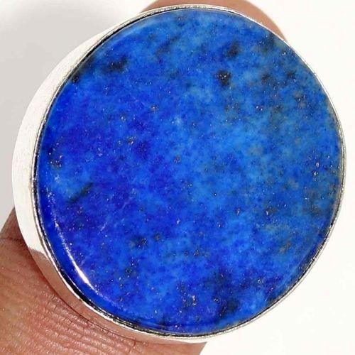 Lpc 386c bague chevaliere t57 11gr lapis lazuli 25x25mm tibet afghan bijou argent 925 achat vente