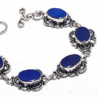 Lpc 396b bracelet 32gr lapis lazuli 15x10mm bijoux ethniques argent achat vente