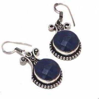 Lpc 398c collier boucles oreilles 41gr lapis lazuli 15mm bijoux ethniques argent achat vente