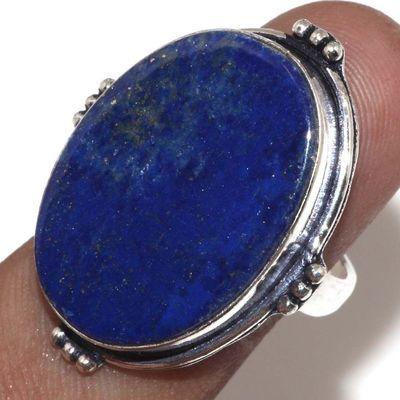 Lpc 400a bague chevaliere t61 10gr lapis lazuli 18x24mm bijoux ethniques argent achat vente