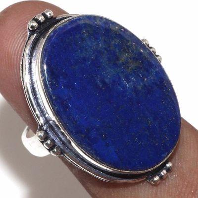 Lpc 400b bague chevaliere t61 10gr lapis lazuli 18x24mm bijoux ethniques argent achat vente