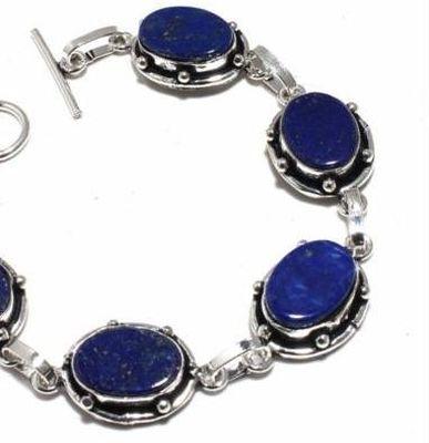 Lpc 435b bracelet 19gr lapis lazuli 15x10mm bijoux ethniques argent achat vente