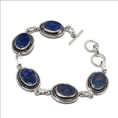 Lpc 437b bracelet 20gr lapis lazuli 15x10mm bijoux ethniques argent achat vente