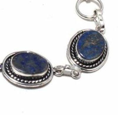 Lpc 437c bracelet 20gr lapis lazuli 15x10mm bijoux ethniques argent achat vente