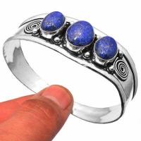 Lpc 461e bracelet torque 28gr lapis lazuli 10x16mm bijoux ethniques argent achat vente
