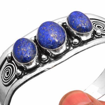 Lpc 461f bracelet torque 28gr lapis lazuli 10x16mm bijoux ethniques argent achat vente