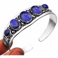 Lpc 462d bracelet torque 32gr lapis lazuli 10x16mm bijoux ethniques argent achat vente
