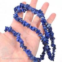 Lpc 470c collier 100gr 90cm lapis lazuli nuggets 10x5mm bijoux ethniques