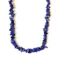 Lpc 472b collier 50gr 90cm lapis lazuli nuggets 10x5mm bijoux ethniques