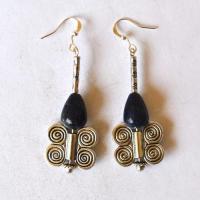 Lpc 496 boucles oreilles egyptienne orientales lapis lazuli 60mm 11gr argent925 4 