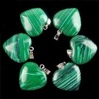 Mal 000ab pendentif pendant coeur porte bonheur 2 8gr malachite 20mm achat vente bijoux argent 925